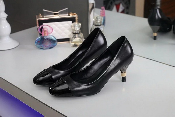 CHANEL Shallow mouth kitten heel Shoes Women--010